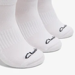 Clarks 3 Pack Athletic White Outlet