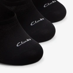 Clarks 3 Pack Liners Black Store
