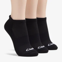 Clarks 3 Pack Solid Athletic Black Fashion