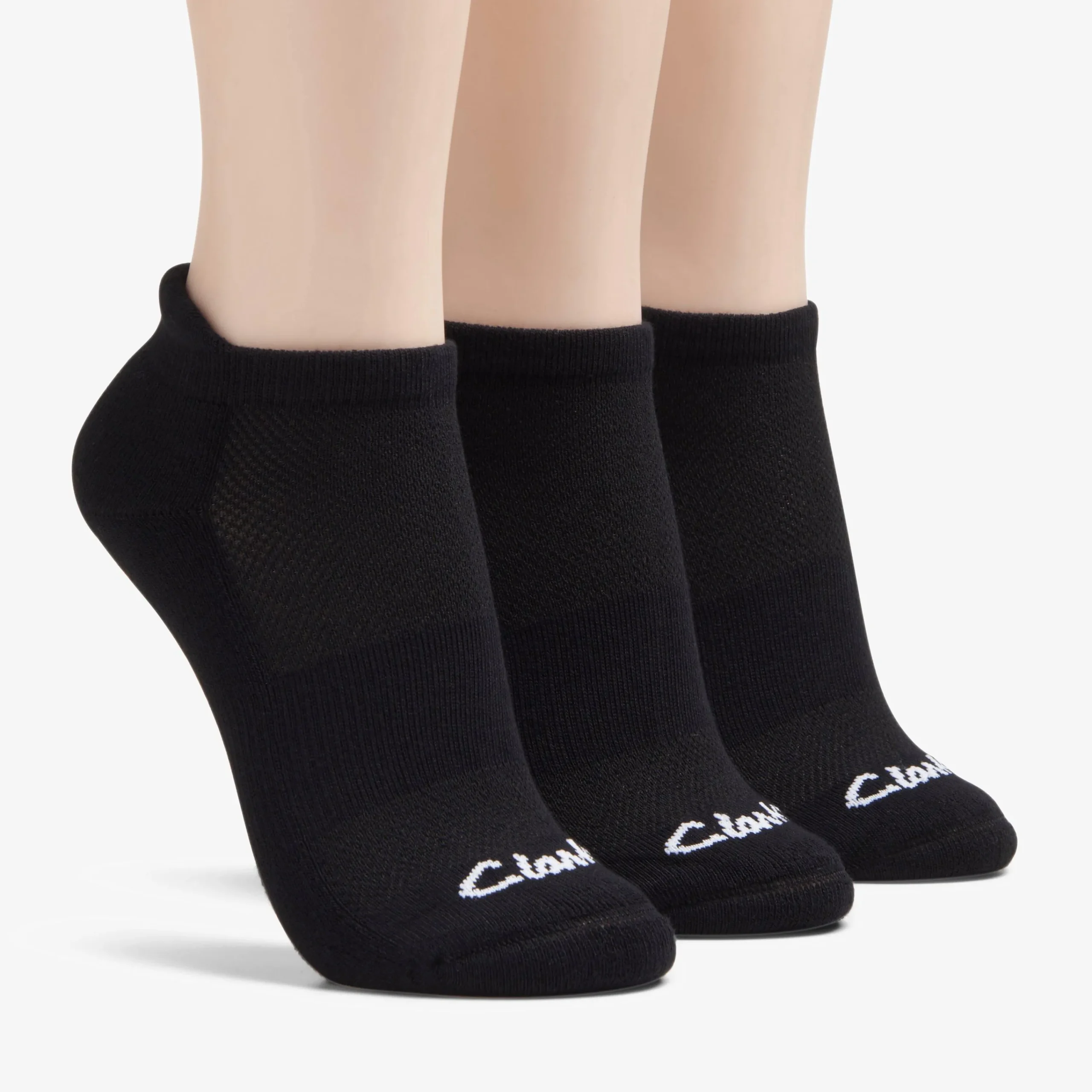 Clarks 3 Pack Solid Athletic Black Fashion