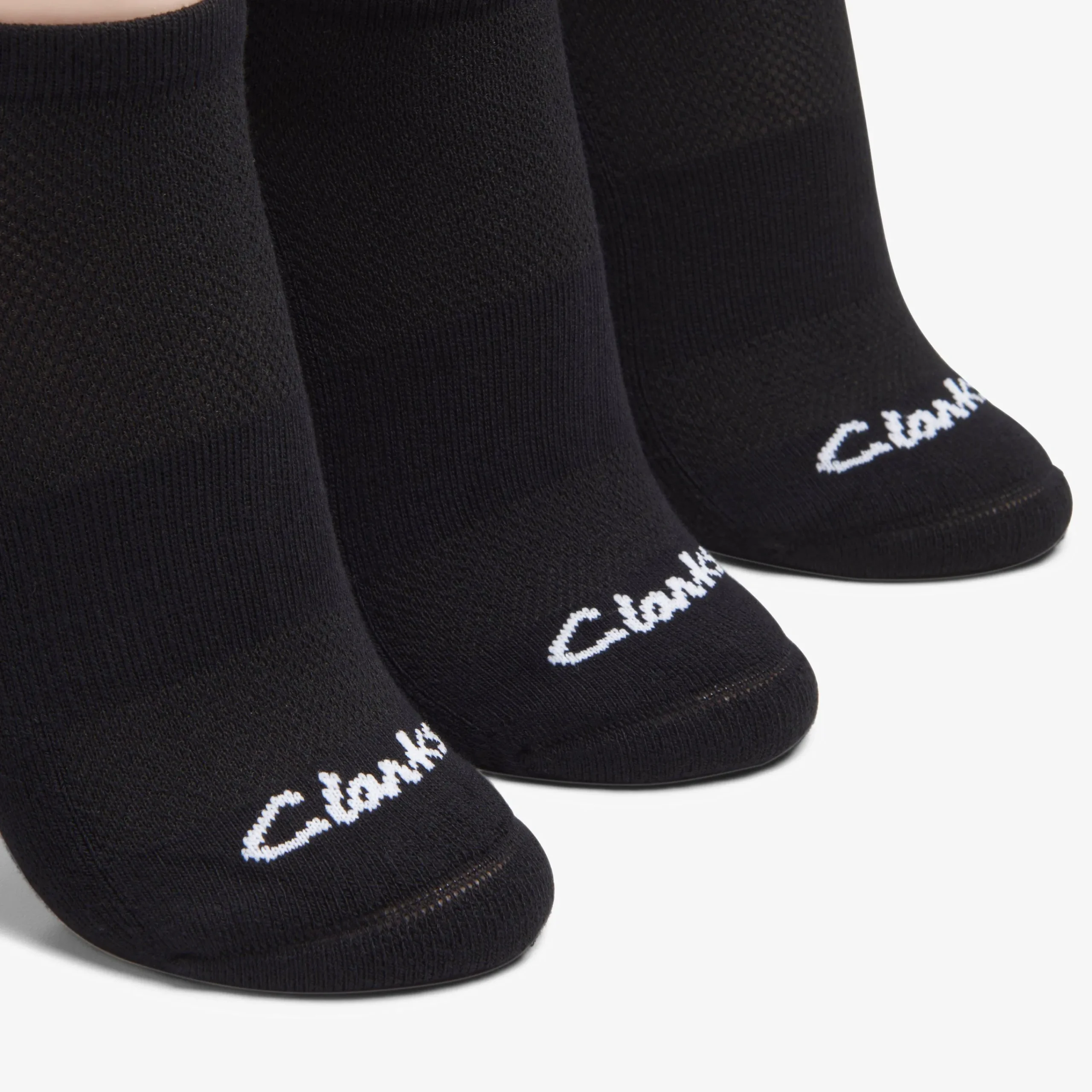 Clarks 3 Pack Solid Athletic Black Fashion