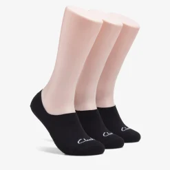 Clarks 3 pack Solid Liner Black Fashion