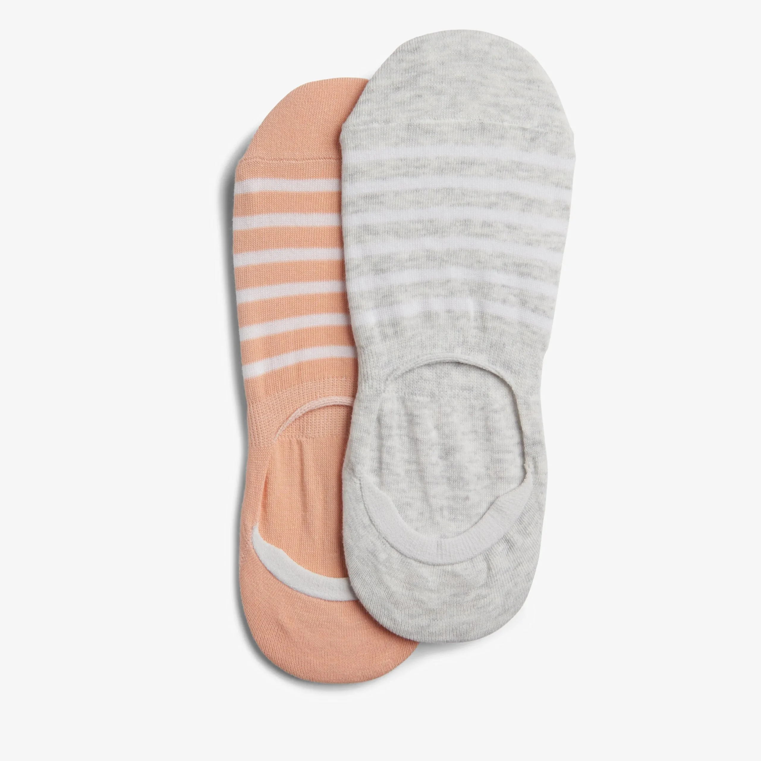 Clarks 2 Pack Striped Liner Light Grey Discount