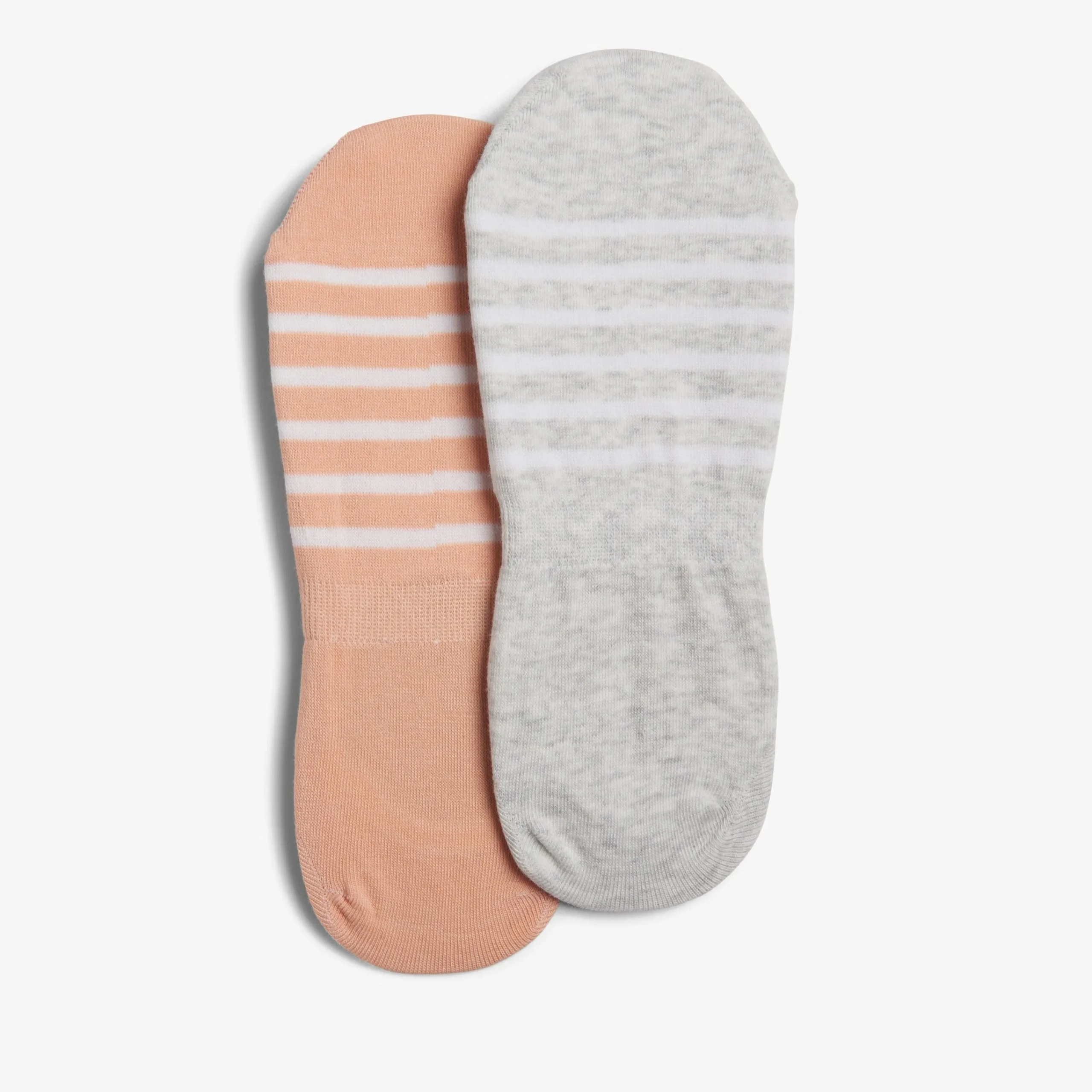 Clarks 2 Pack Striped Liner Light Grey Discount