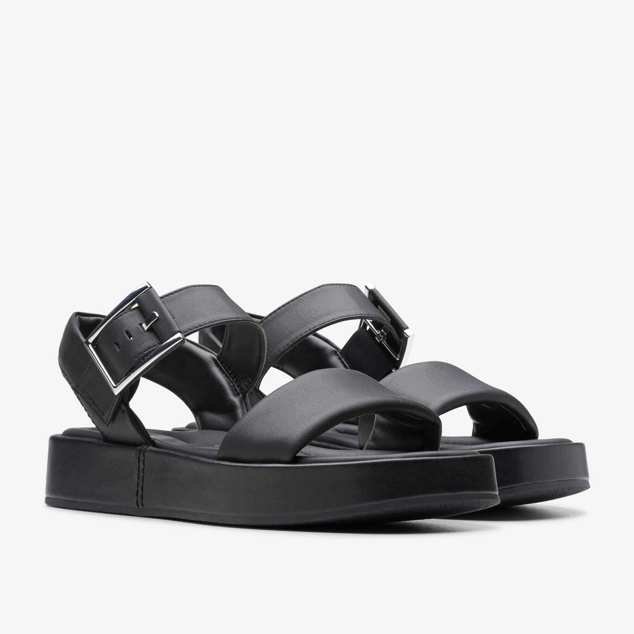 Clarks ALDA STRAP Black Leather Fashion