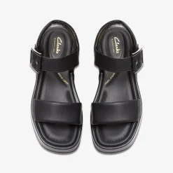 Clarks ALDA STRAP Black Leather Fashion