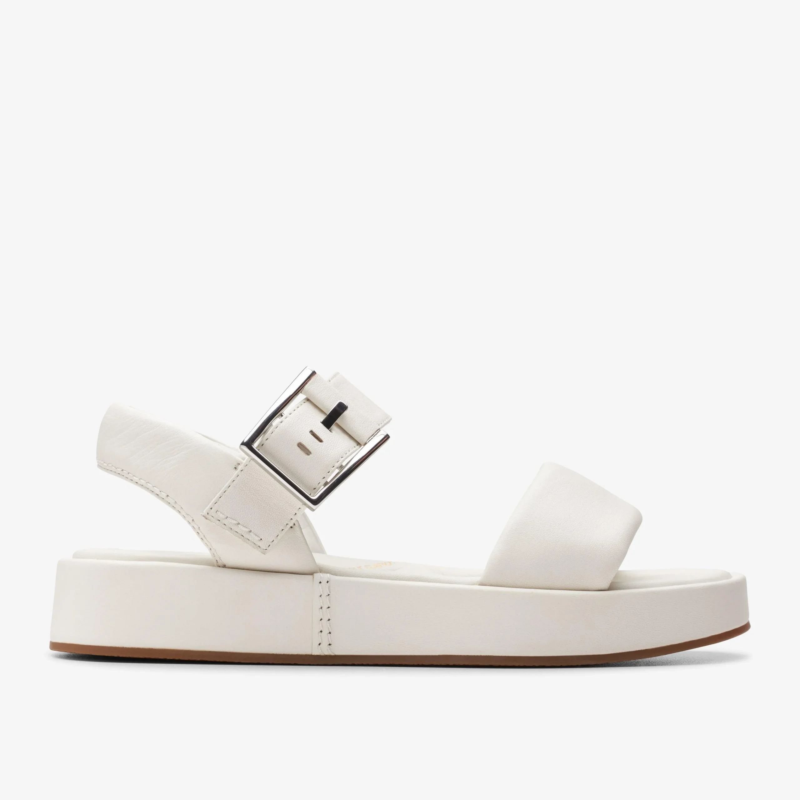 Clarks ALDA STRAP Off White Leather Outlet