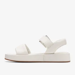 Clarks ALDA STRAP Off White Leather Outlet