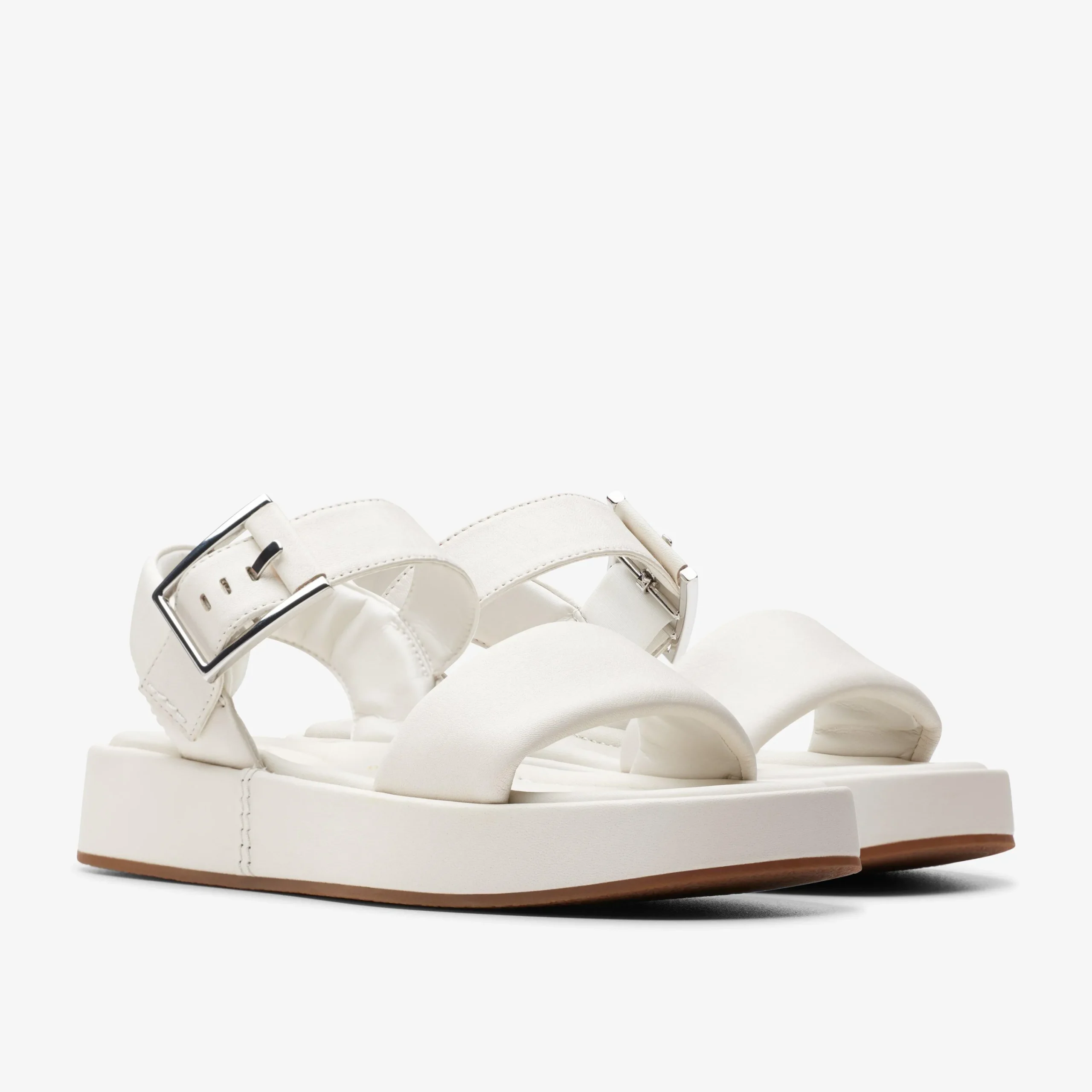 Clarks ALDA STRAP Off White Leather Outlet