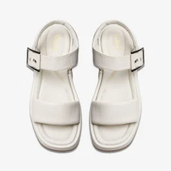 Clarks ALDA STRAP Off White Leather Outlet