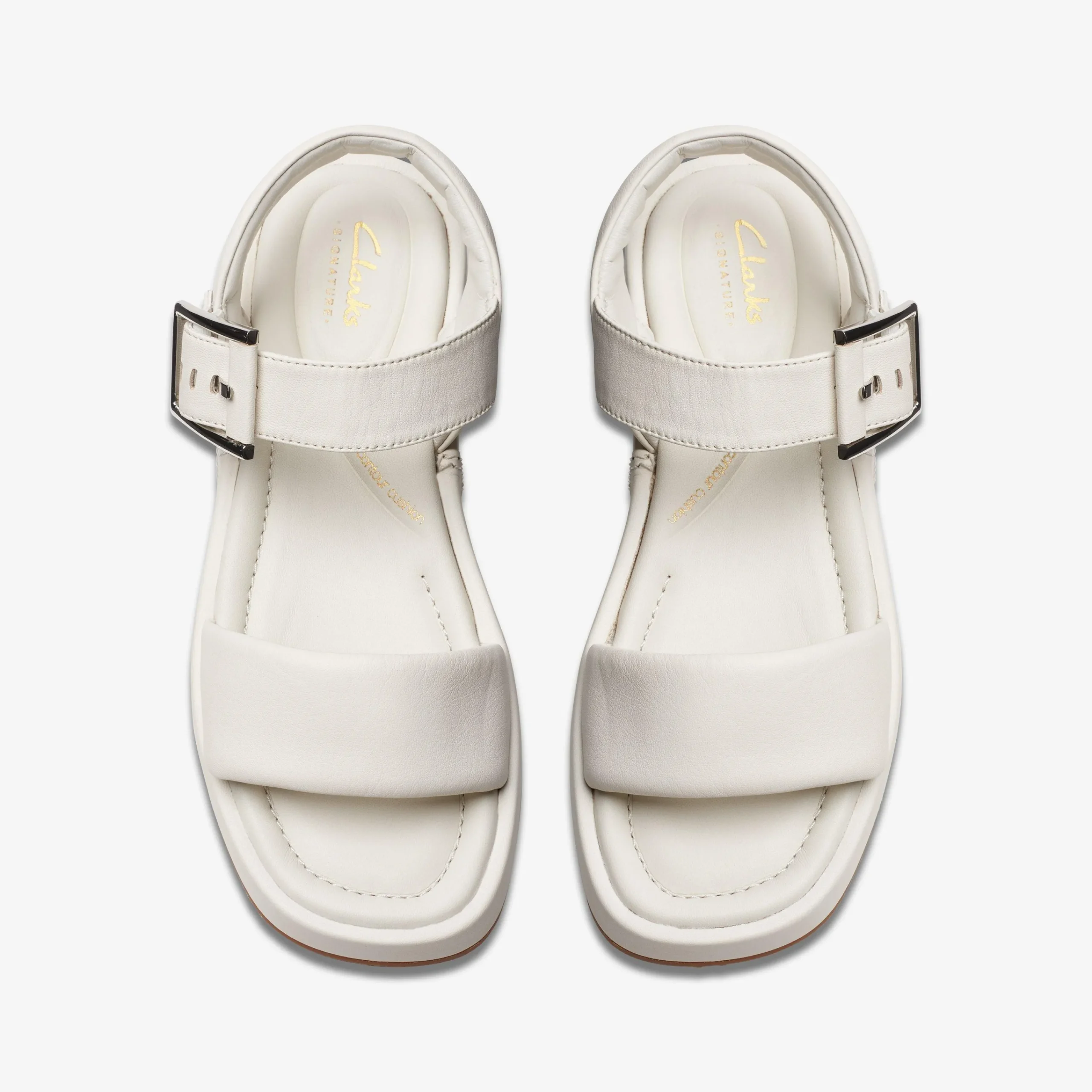 Clarks ALDA STRAP Off White Leather Outlet