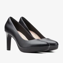Clarks Ambyr Joy Black Leather Hot
