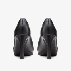 Clarks Ambyr Joy Black Leather Hot
