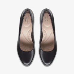 Clarks Ambyr Joy Black Leather Hot