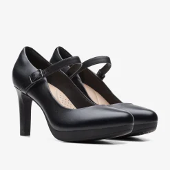 Clarks Ambyr Shine Black Leather Best Sale