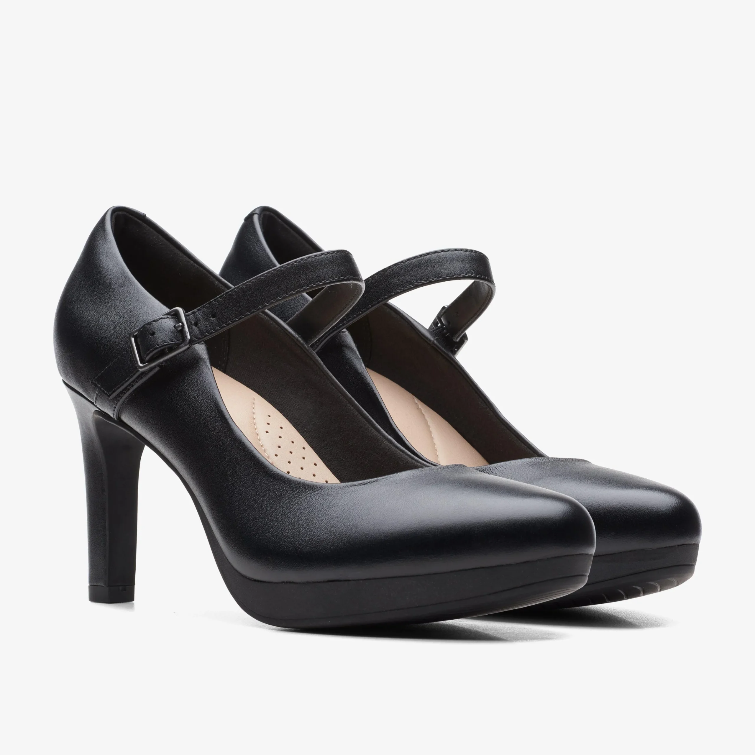 Clarks Ambyr Shine Black Leather Best Sale