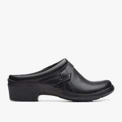 Clarks Angie Mist Black Leather New