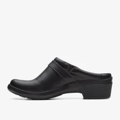 Clarks Angie Mist Black Leather New