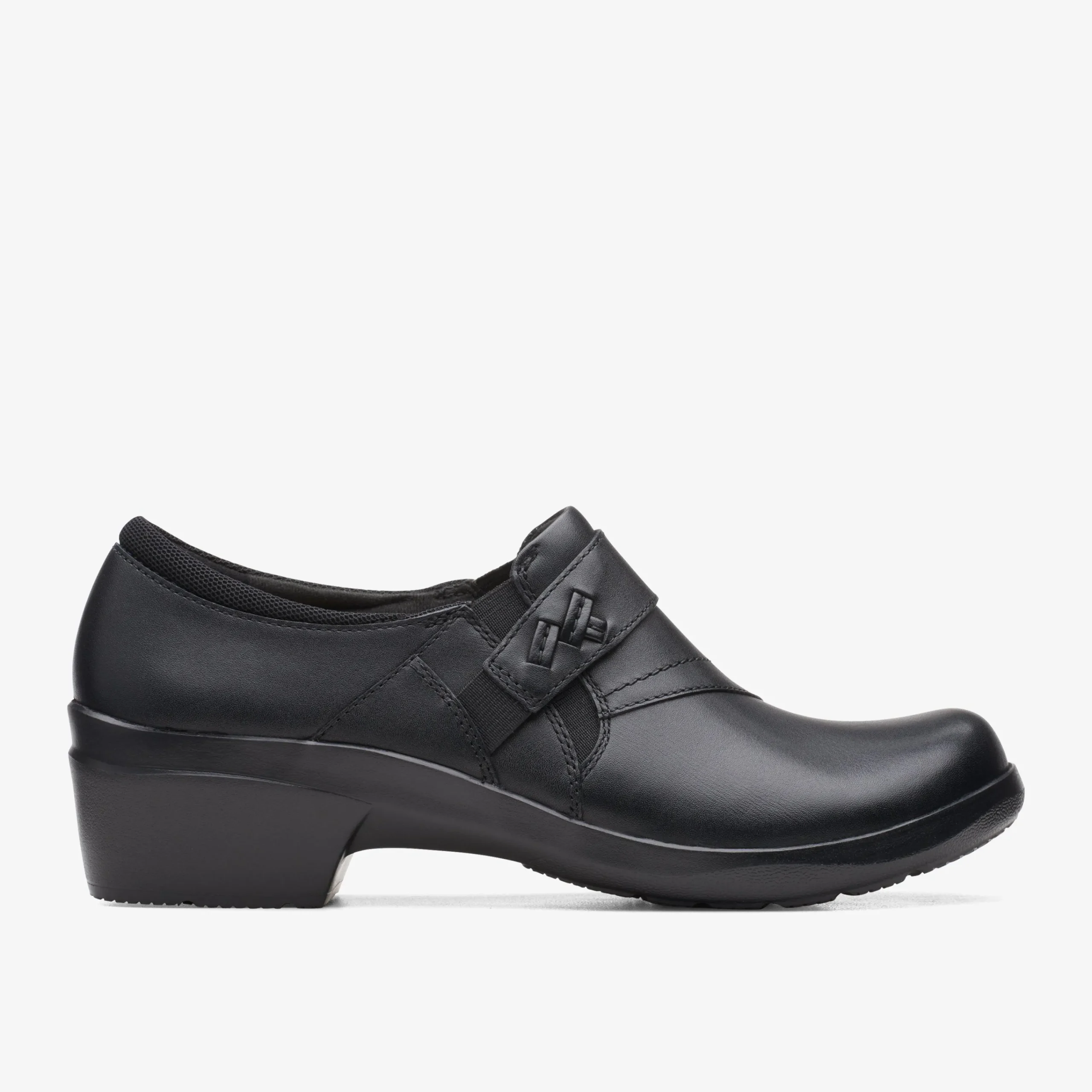 Clarks Angie Pearl Black Leather Cheap