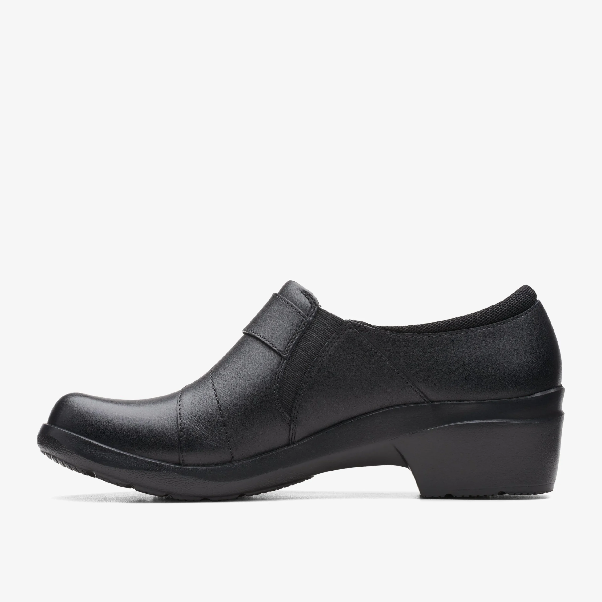 Clarks Angie Pearl Black Leather Cheap