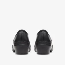 Clarks Angie Pearl Black Leather Cheap