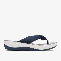 Clarks Arla Glison Blue Fabric Best