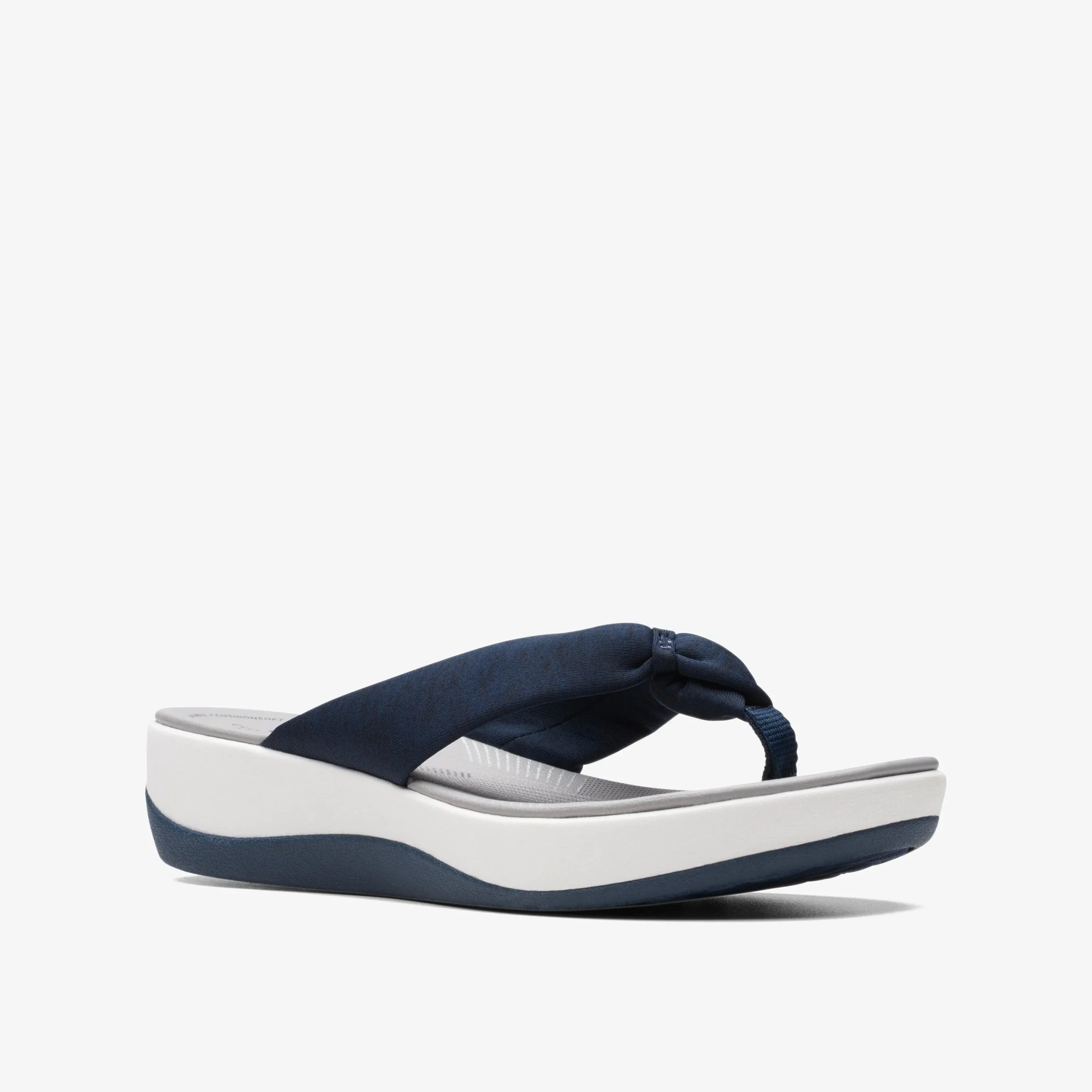 Clarks Arla Glison Blue Fabric Best