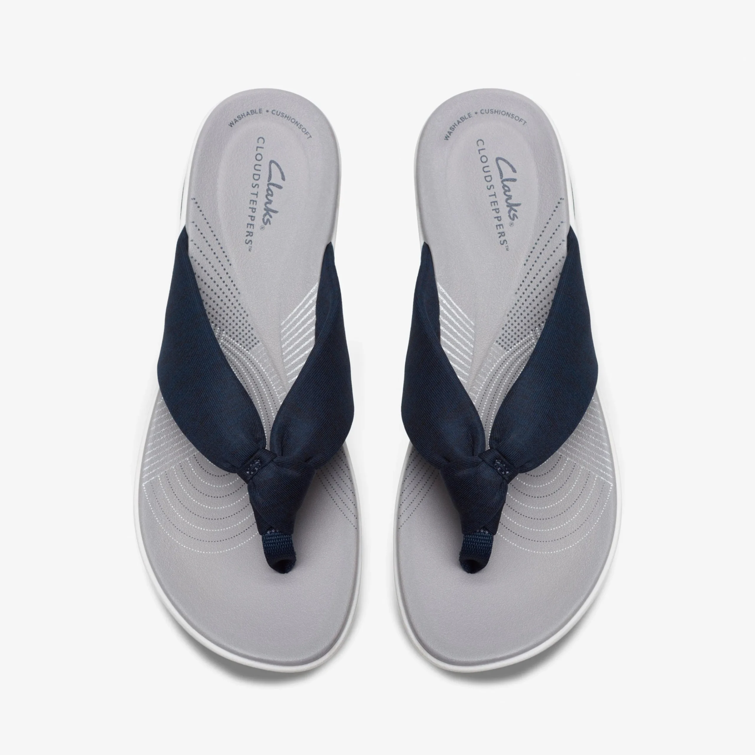 Clarks Arla Glison Blue Fabric Best