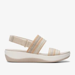 Clarks Arla Stroll Beige Combination New
