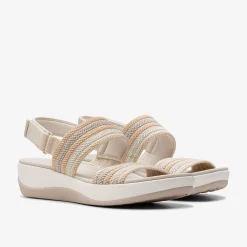 Clarks Arla Stroll Beige Combination New
