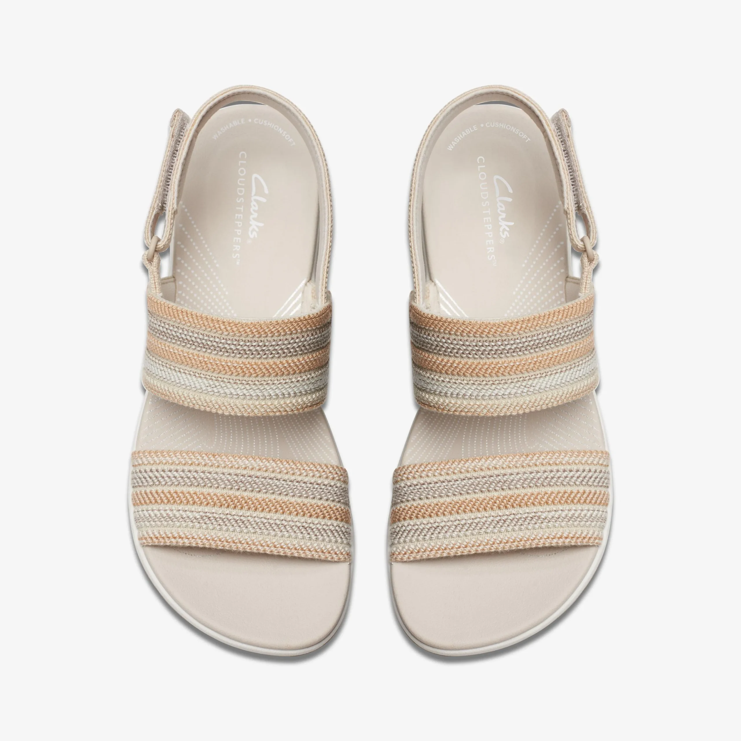 Clarks Arla Stroll Beige Combination New