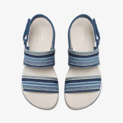 Clarks Arla Stroll Blue Combination Discount