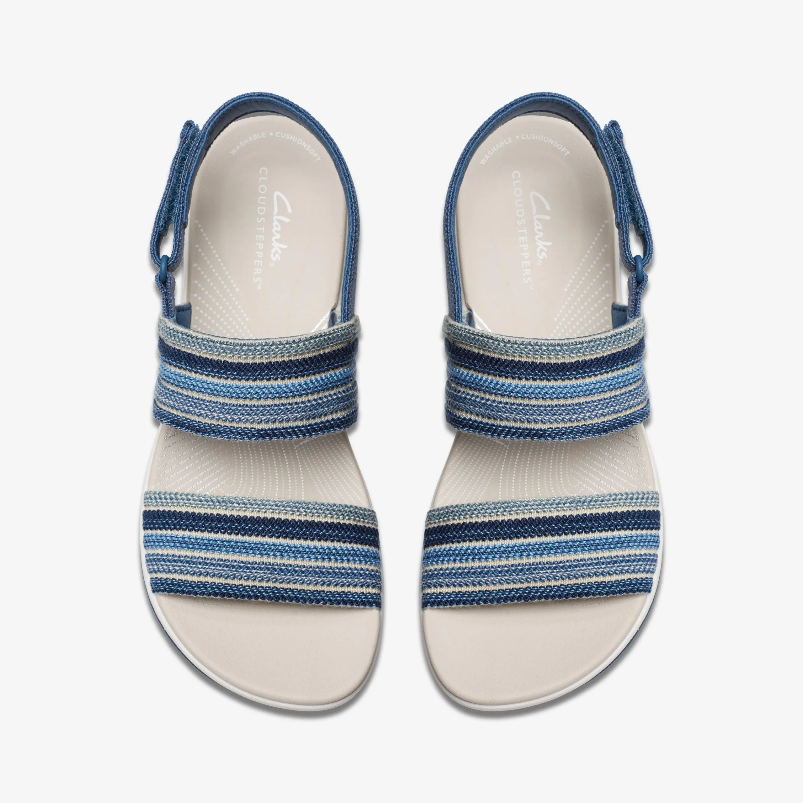 Clarks Arla Stroll Blue Combination Discount