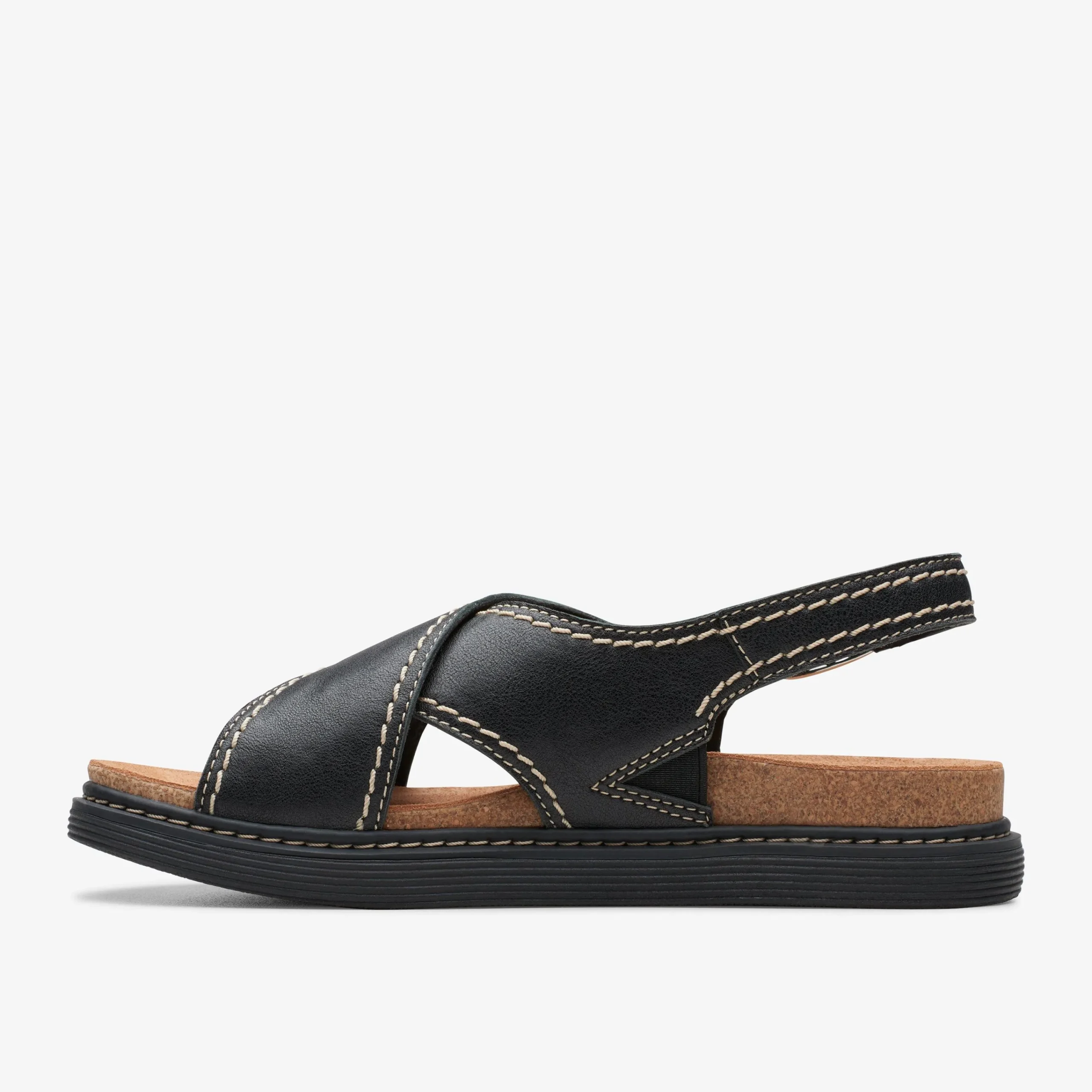 Clarks Arwell Sling Black Leather Best