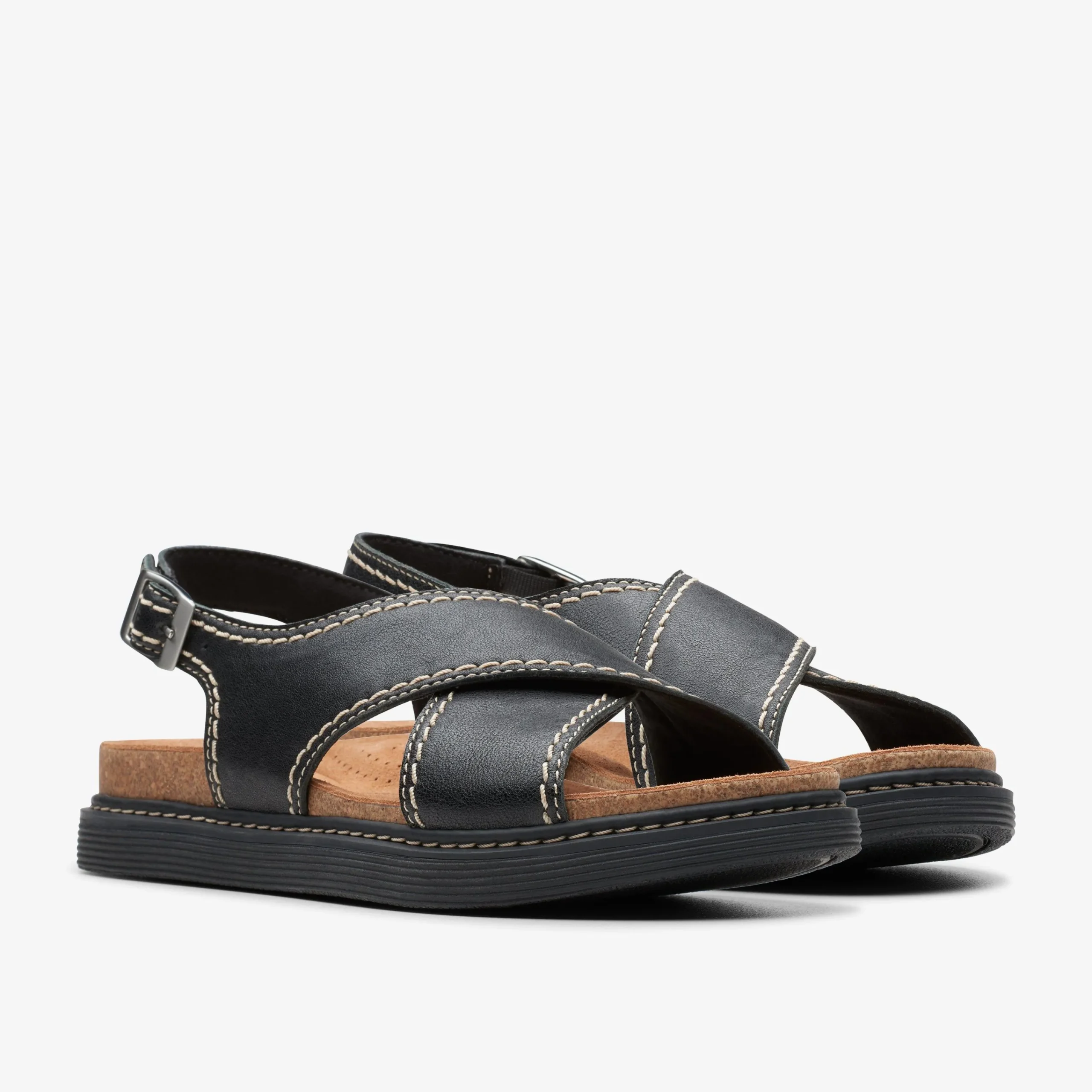 Clarks Arwell Sling Black Leather Best