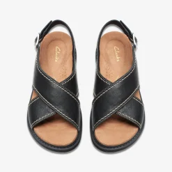 Clarks Arwell Sling Black Leather Best