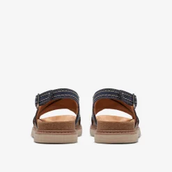 Clarks Arwell Sling Navy Nubuck Best Sale