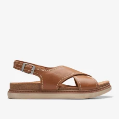 Clarks Arwell Sling Tan Leather Outlet