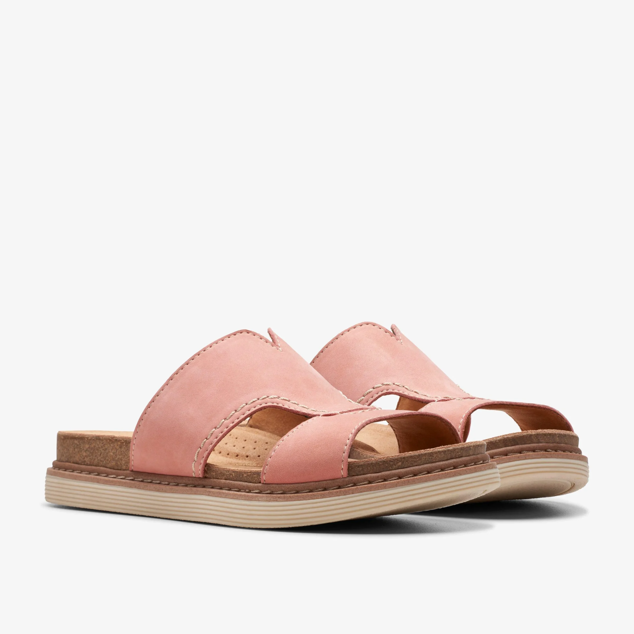Clarks Arwell Walk Peach Nubuck Outlet