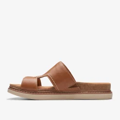 Clarks Arwell Walk Tan Leather Fashion