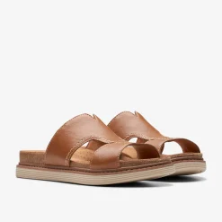 Clarks Arwell Walk Tan Leather Fashion