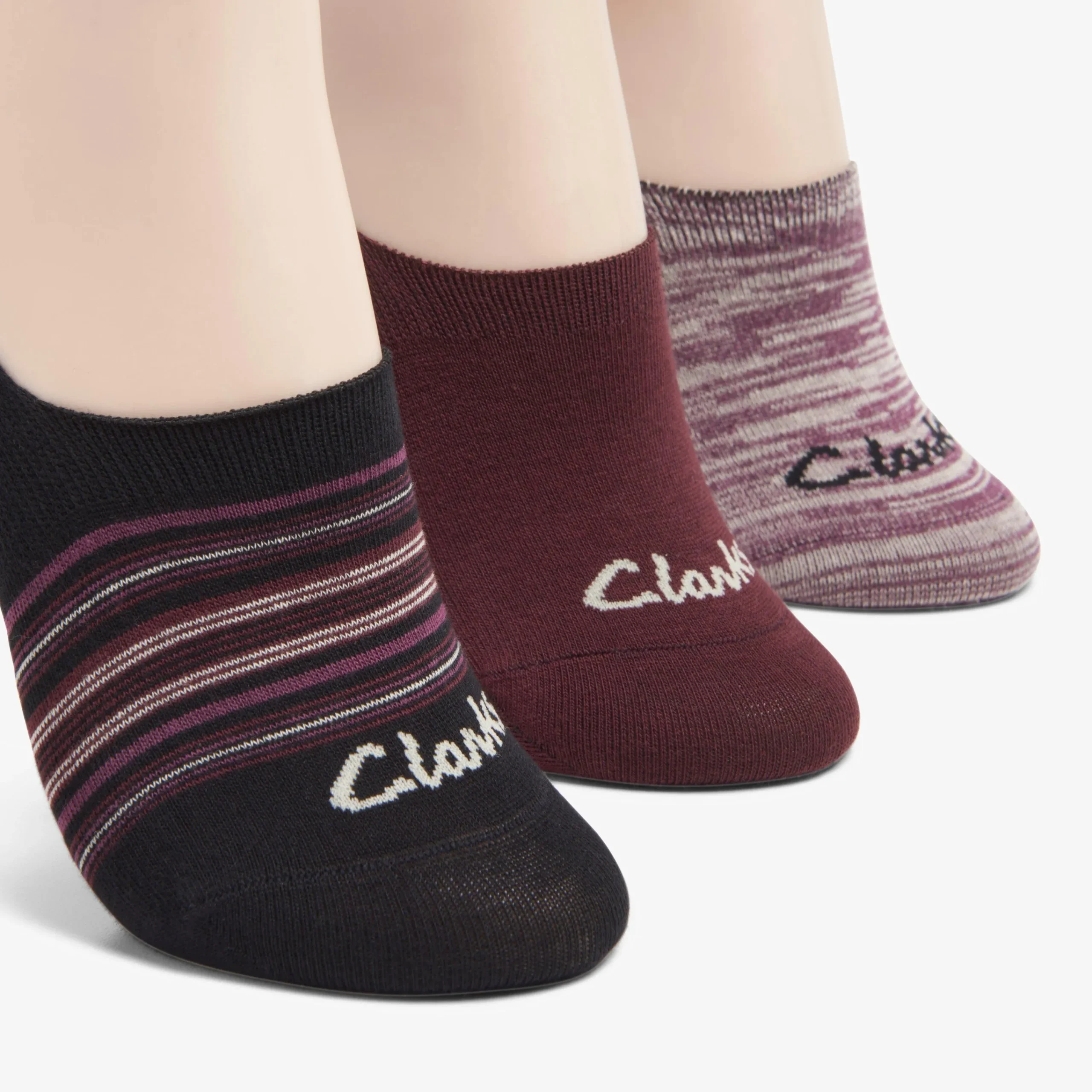 Clarks Assorted Shoe Liner Burgundy Cheap