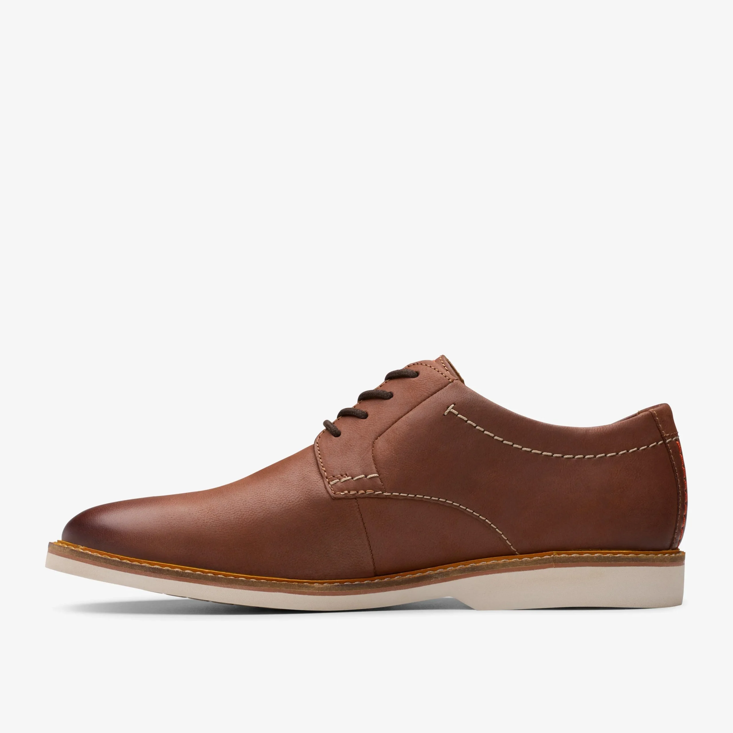 Clarks Atticus Leather Lace Dark Tan Leather Shop