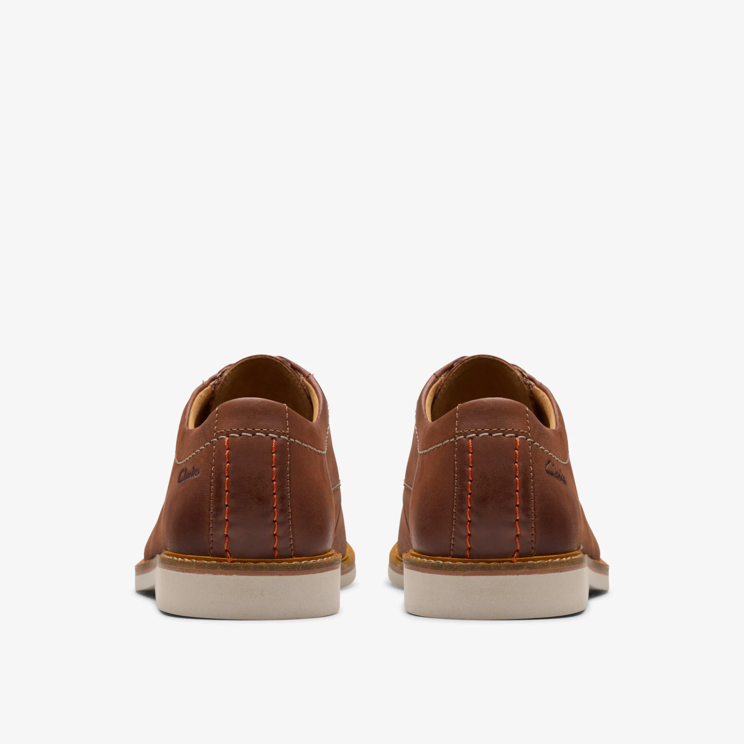 Clarks Atticus Leather Lace Dark Tan Leather Shop