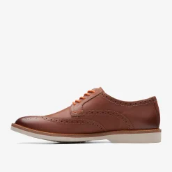 Clarks Atticus Leather Limit Dark Tan Leather Online