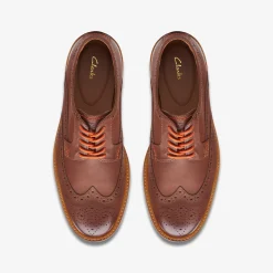 Clarks Atticus Leather Limit Dark Tan Leather Online