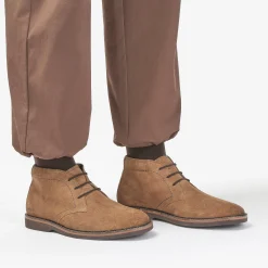 Clarks Atticus LT Hi Cognac Suede New