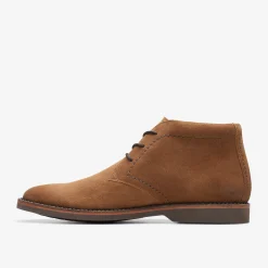 Clarks Atticus LT Hi Cognac Suede New