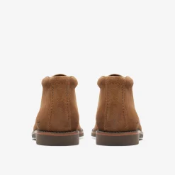 Clarks Atticus LT Hi Cognac Suede New