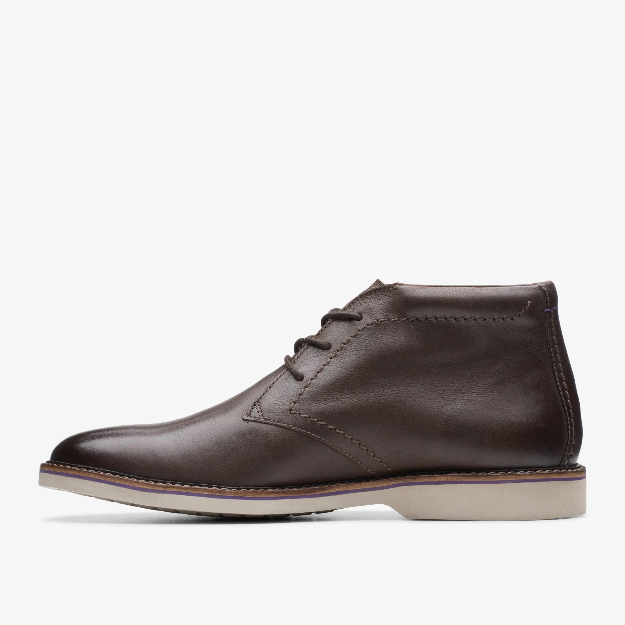 Clarks Atticus LT Hi Dark Brown Leather New
